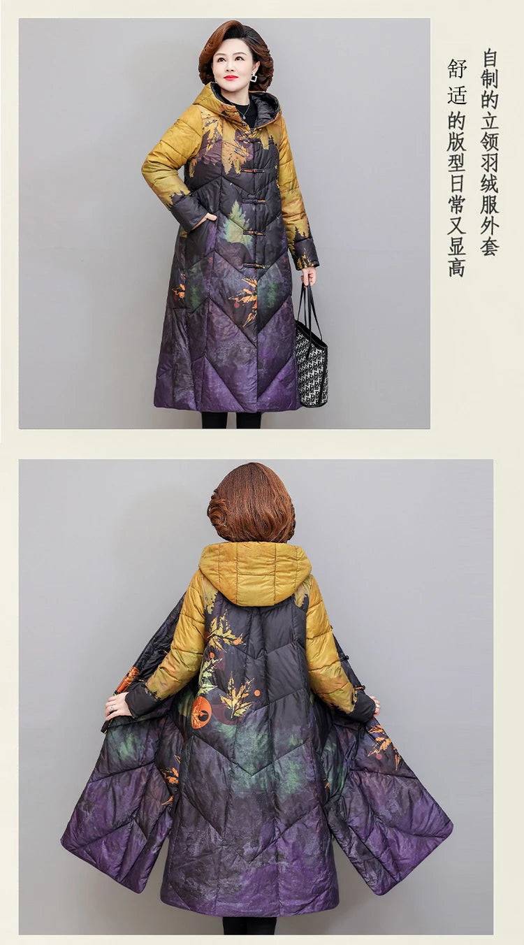 Ultra Light Down X-long Coat Winter Women