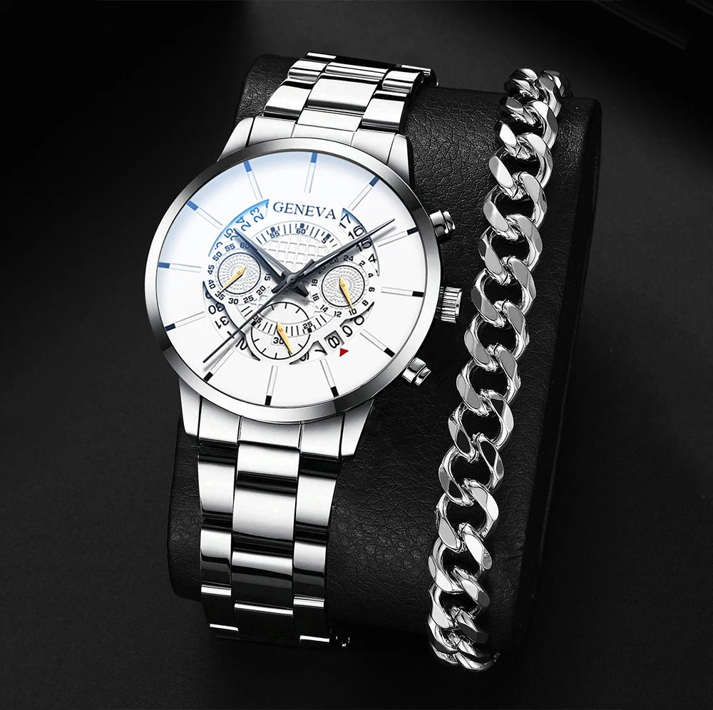 Luxury Calendar Quartz Watches Man