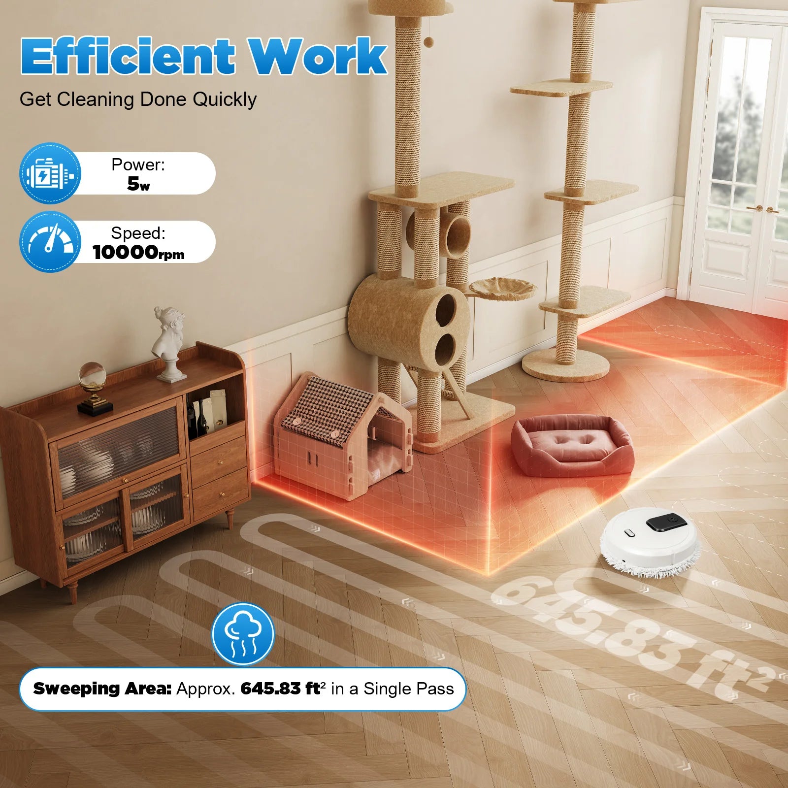 Automatic Wiping Sweeping Robot