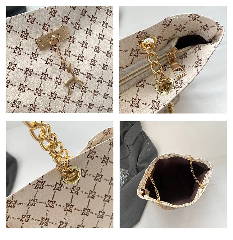 Soft Leather Large Capacity Tote Women Bag