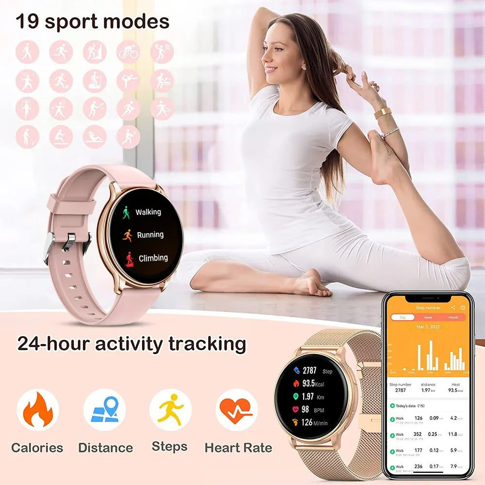 Smart Watch Women Fitness Tracker Heart Rate