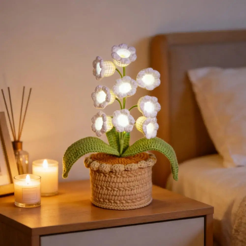 24cm Handmade Potted Plant Table Lamp