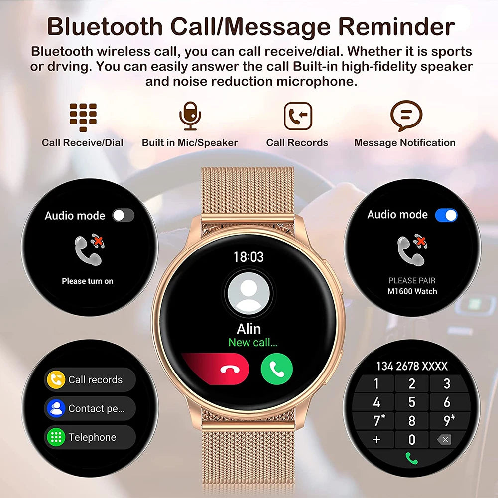 Smart Watch Women Fitness Tracker Heart Rate