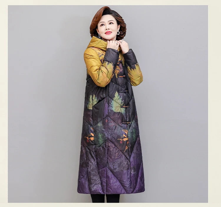Ultra Light Down X-long Coat Winter Women