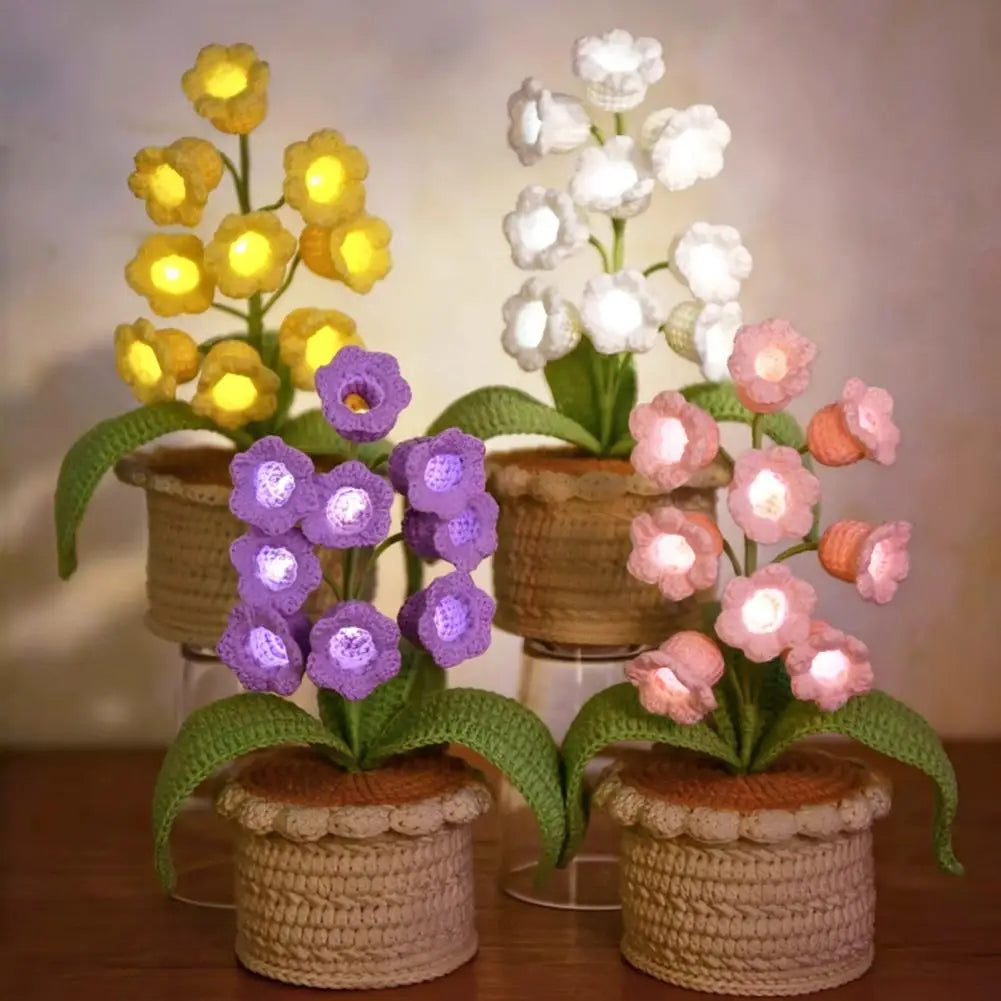 24cm Handmade Potted Plant Table Lamp