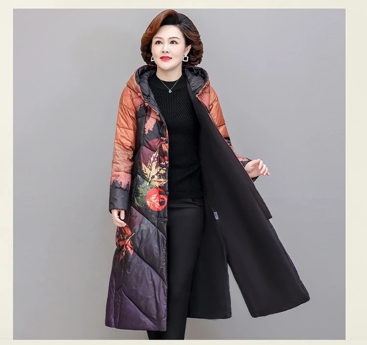 Ultra Light Down X-long Coat Winter Women