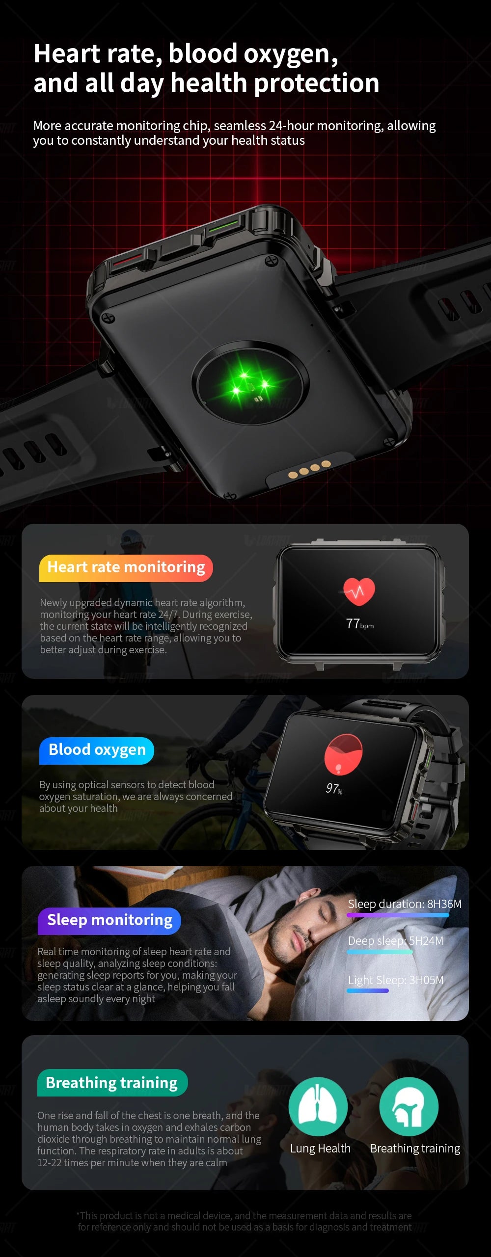 Smartwatches Dual Camera with Flashlight Gaming Watch