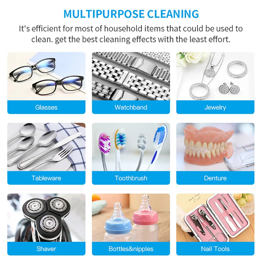 Ultrasonic Cleaner Bath and Basket for Cleaning Jewelry