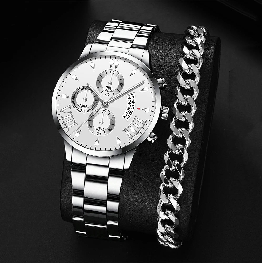 Luxury Calendar Quartz Watches Man