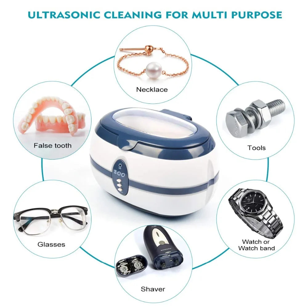 Ultrasonic Cleaner Bath and Basket for Cleaning Jewelry