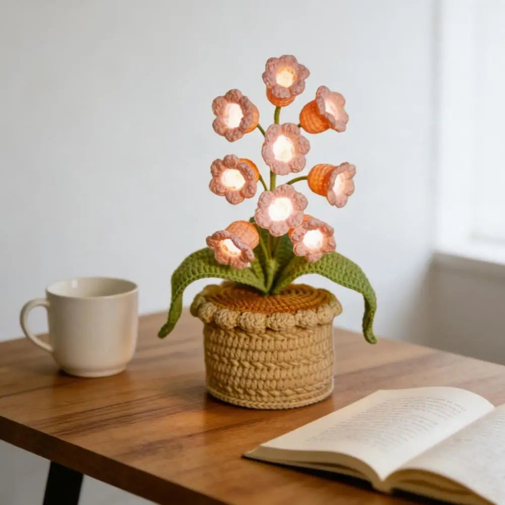 24cm Handmade Potted Plant Table Lamp
