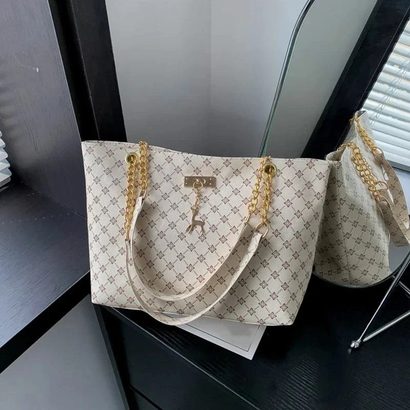 Soft Leather Large Capacity Tote Women Bag