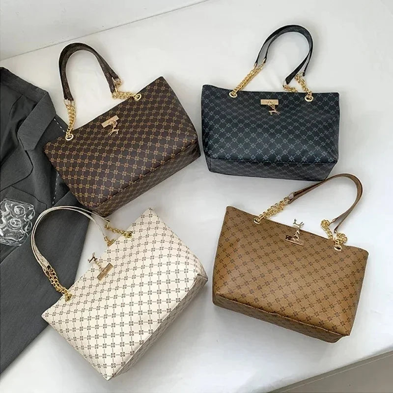 Soft Leather Large Capacity Tote Women Bag