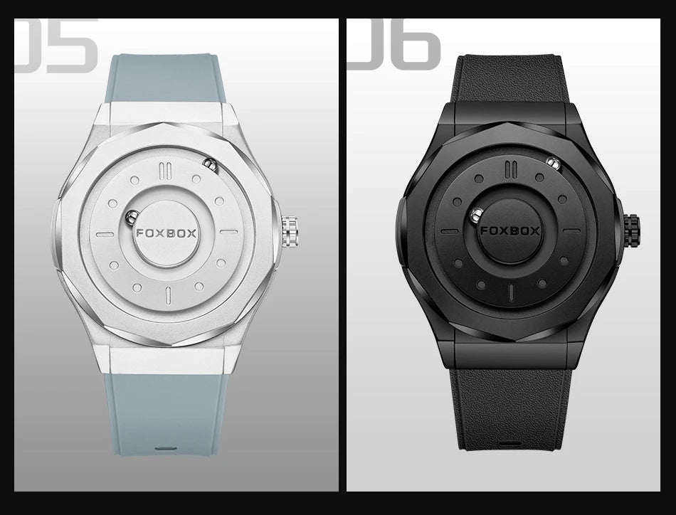 Outdoor Sports Waterproof Scrolling Pointer Magnetic Force Watch Men