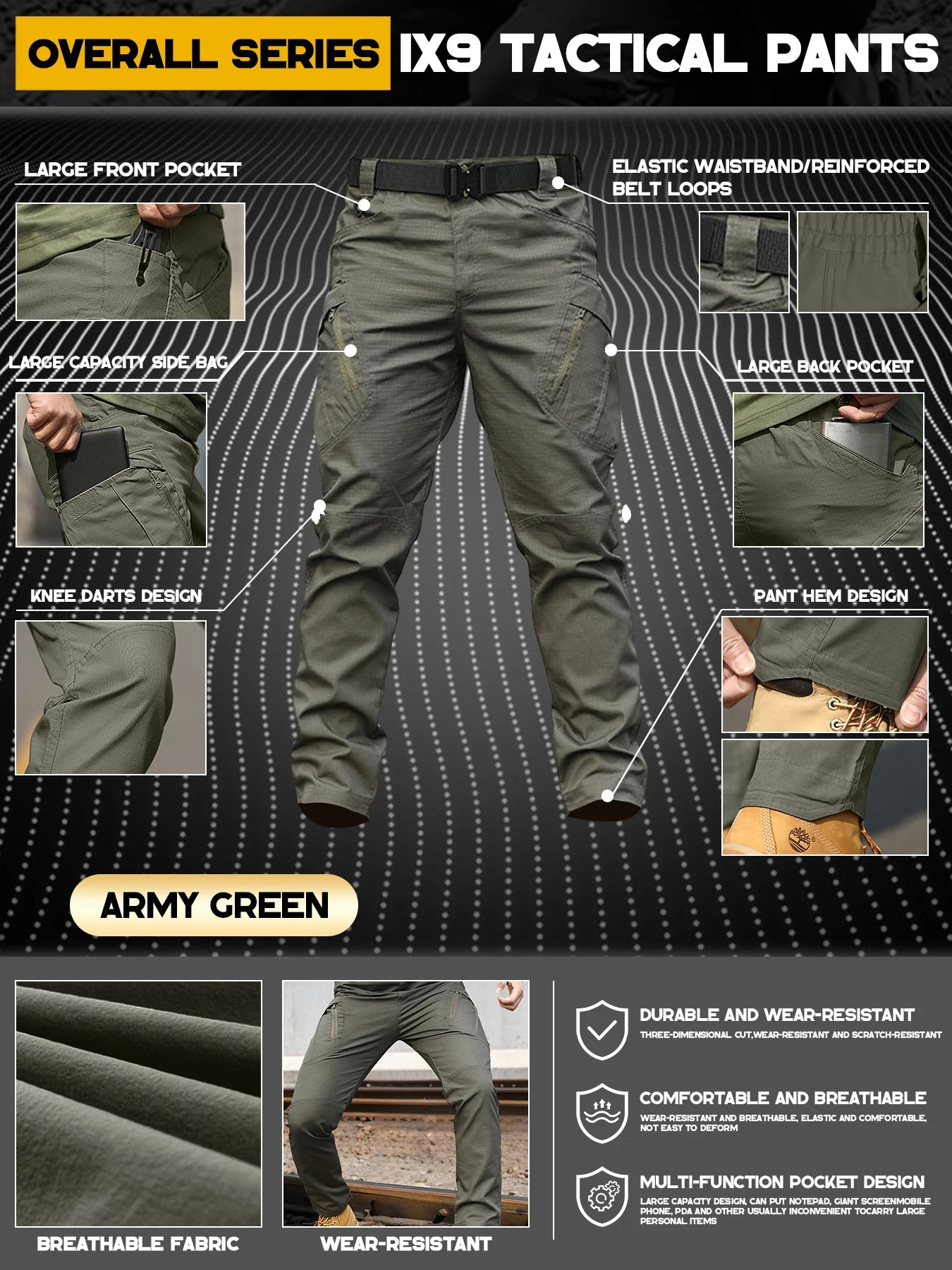Tactical Multi-Pocket Large Capacity Pants