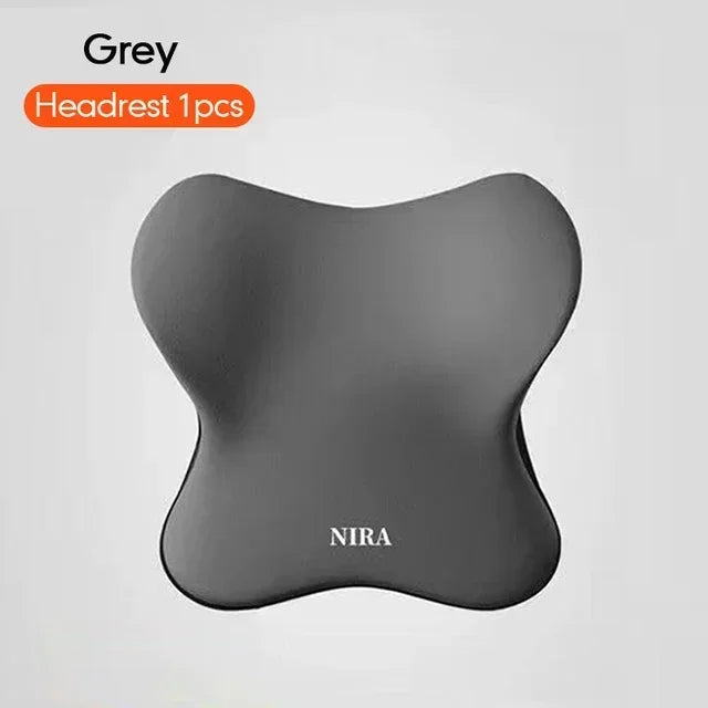 Comfortable Memory Foam Car Seat Cushion with Lumbar Support and Neck Pillow