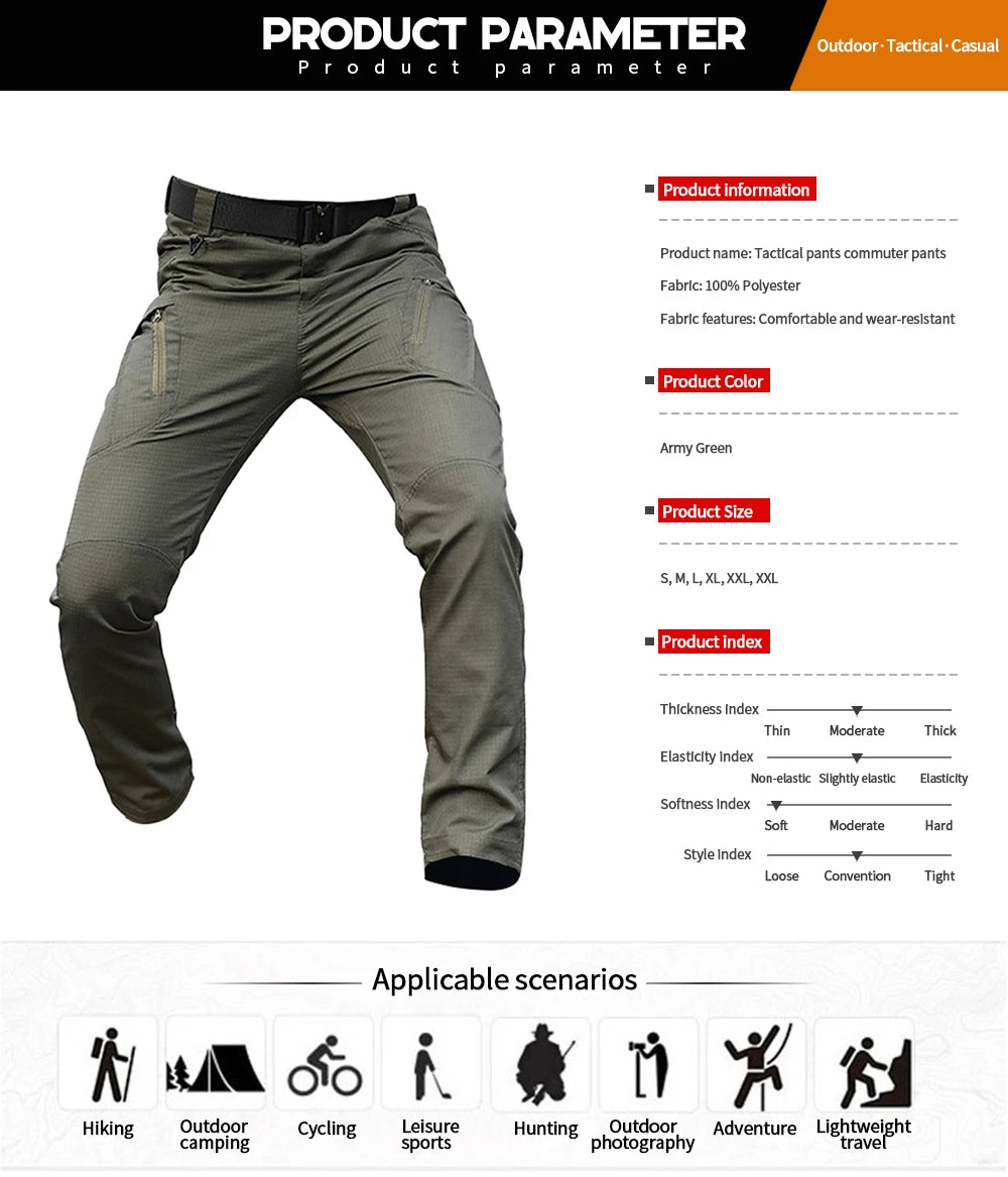 Tactical Multi-Pocket Large Capacity Pants