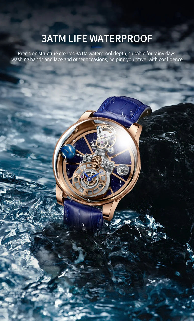 Waterproof Leather Watch for Men