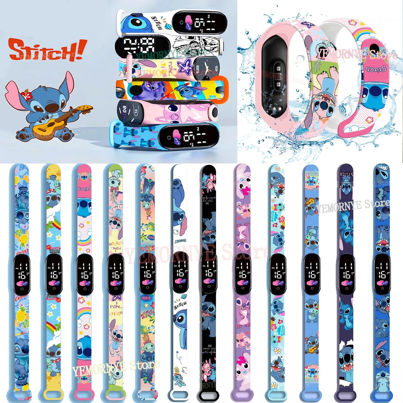 Anime Figures LED Luminous Watch Waterproof