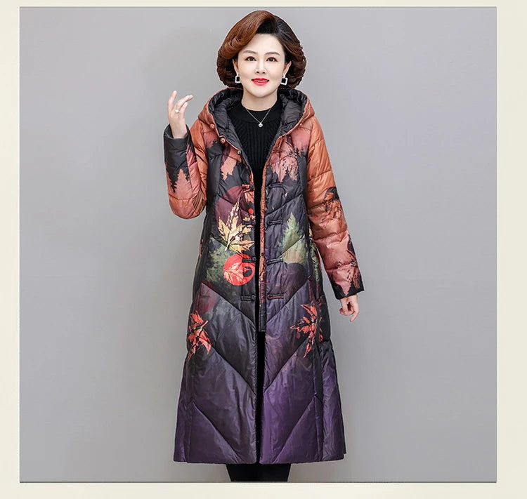 Ultra Light Down X-long Coat Winter Women
