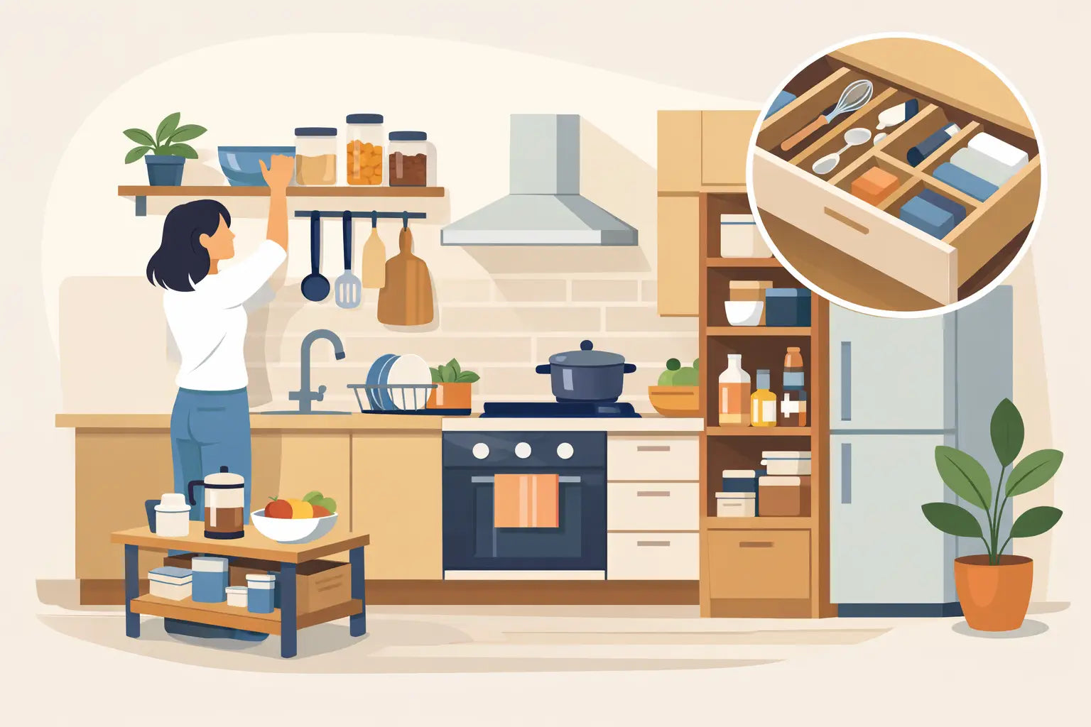 How to Organize a Small Kitchen Well