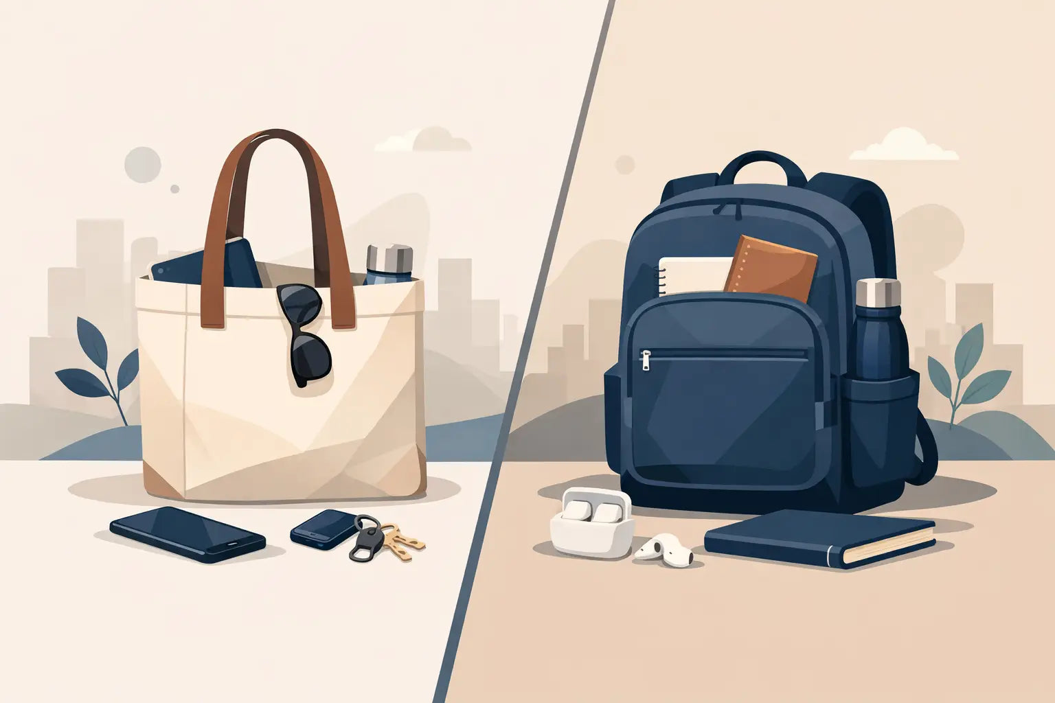 Tote Bag vs Backpack for Your Everyday Carry
