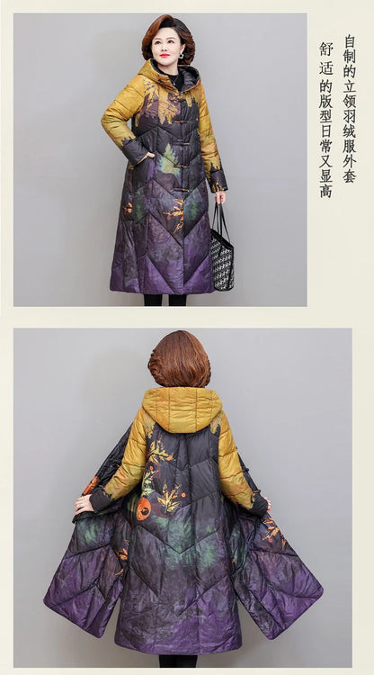 Ultra Light Down X-long Coat Winter Women