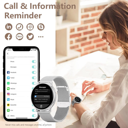 Smart Watch Women Fitness Tracker Heart Rate