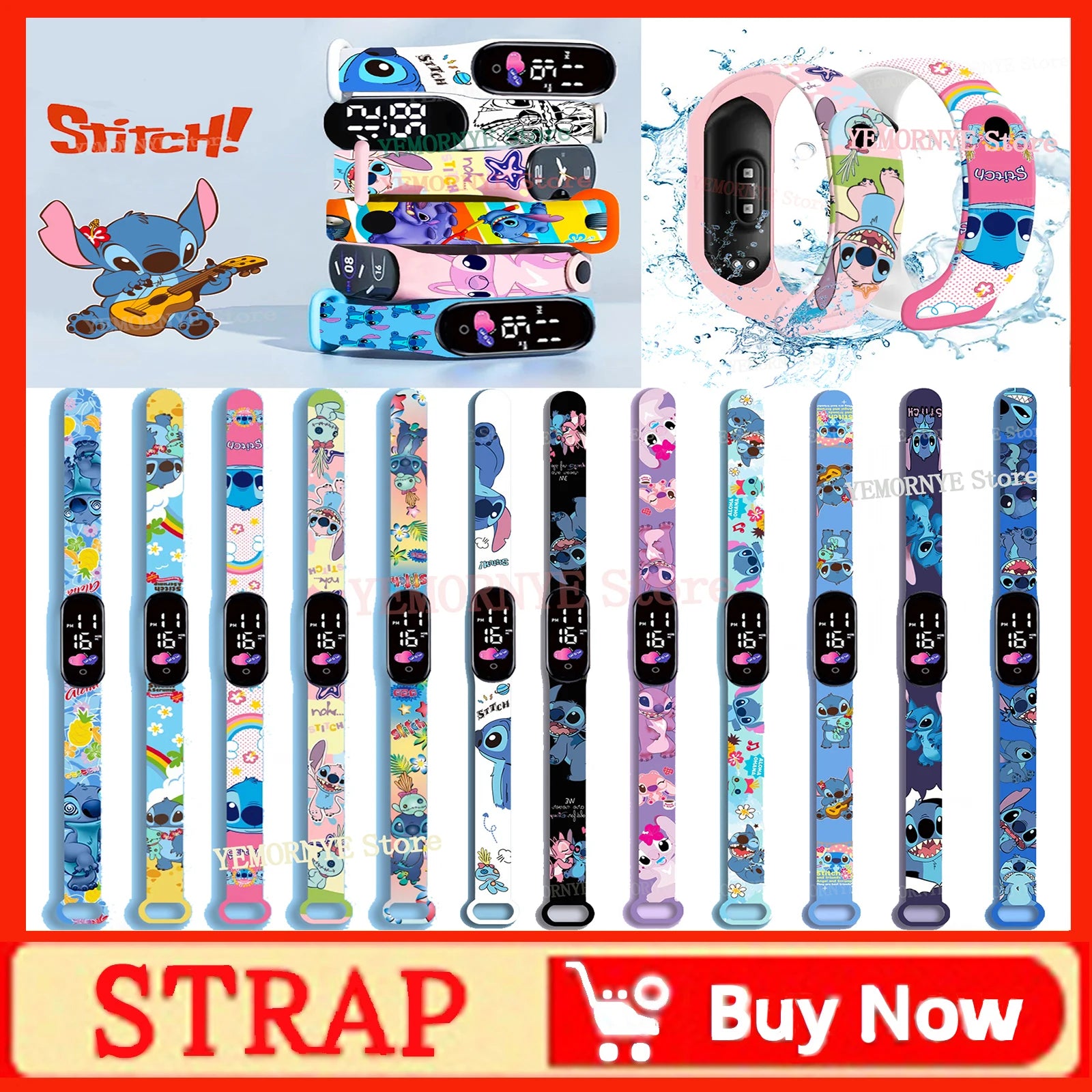 Anime Figures LED Luminous Watch Waterproof