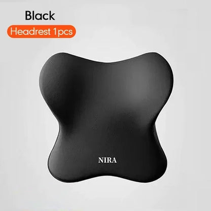 Comfortable Memory Foam Car Seat Cushion with Lumbar Support and Neck Pillow