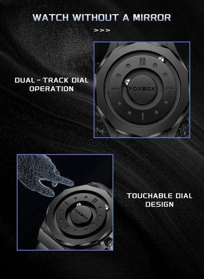 Outdoor Sports Waterproof Scrolling Pointer Magnetic Force Watch Men