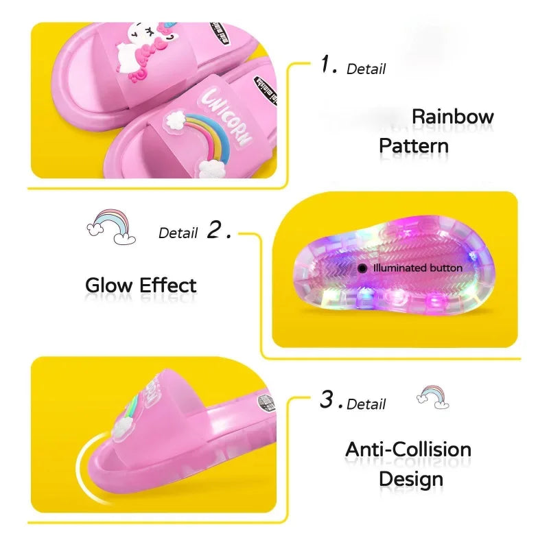 Lighted Fashion Cute Kids Slippers
