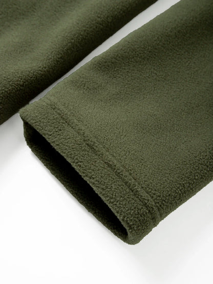 Men's Hiking Tactical Fleece Full Zip Hooded