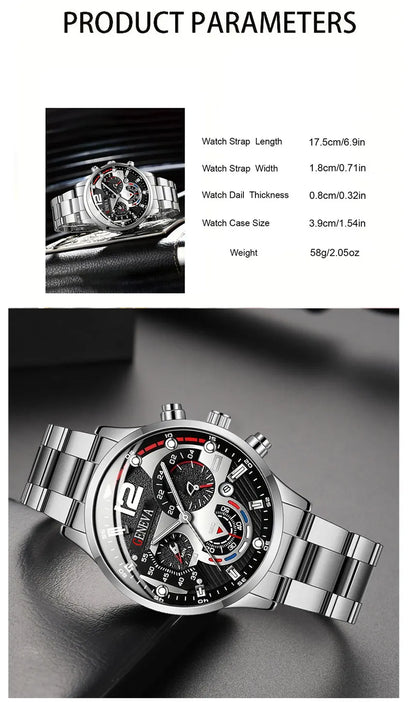 Luxury Calendar Quartz  Watches Man