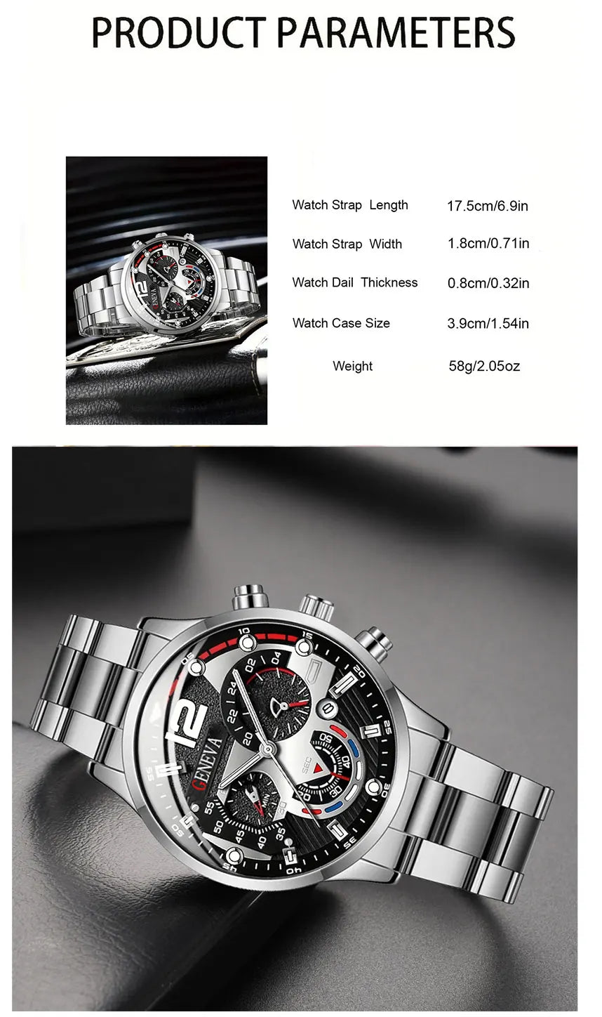Luxury Calendar Quartz  Watches Man