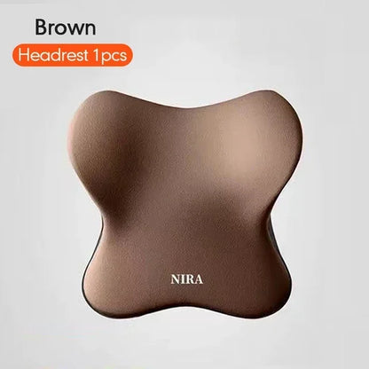 Comfortable Memory Foam Car Seat Cushion with Lumbar Support and Neck Pillow