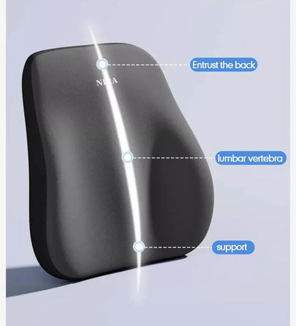 Comfortable Memory Foam Car Seat Cushion with Lumbar Support and Neck Pillow