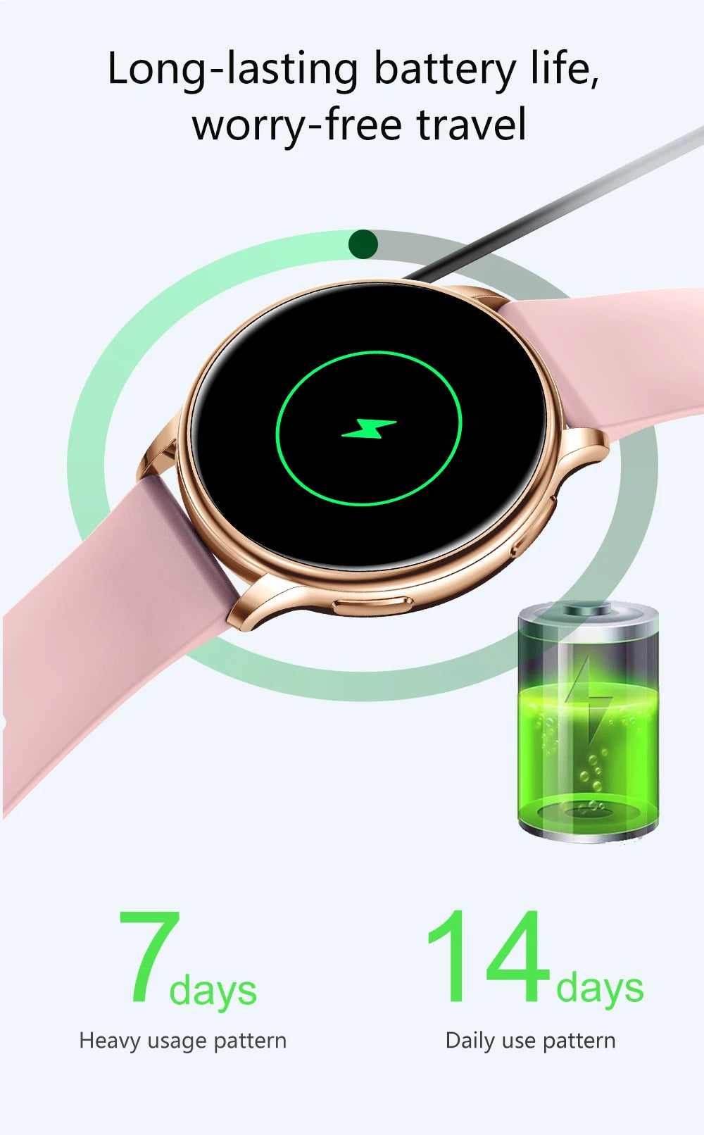 Smart Watch Women Fitness Tracker Heart Rate