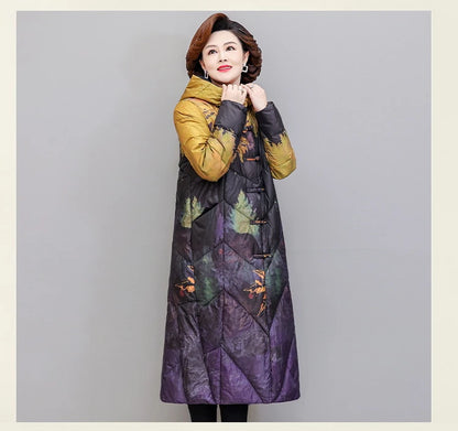 Ultra Light Down X-long Coat Winter Women