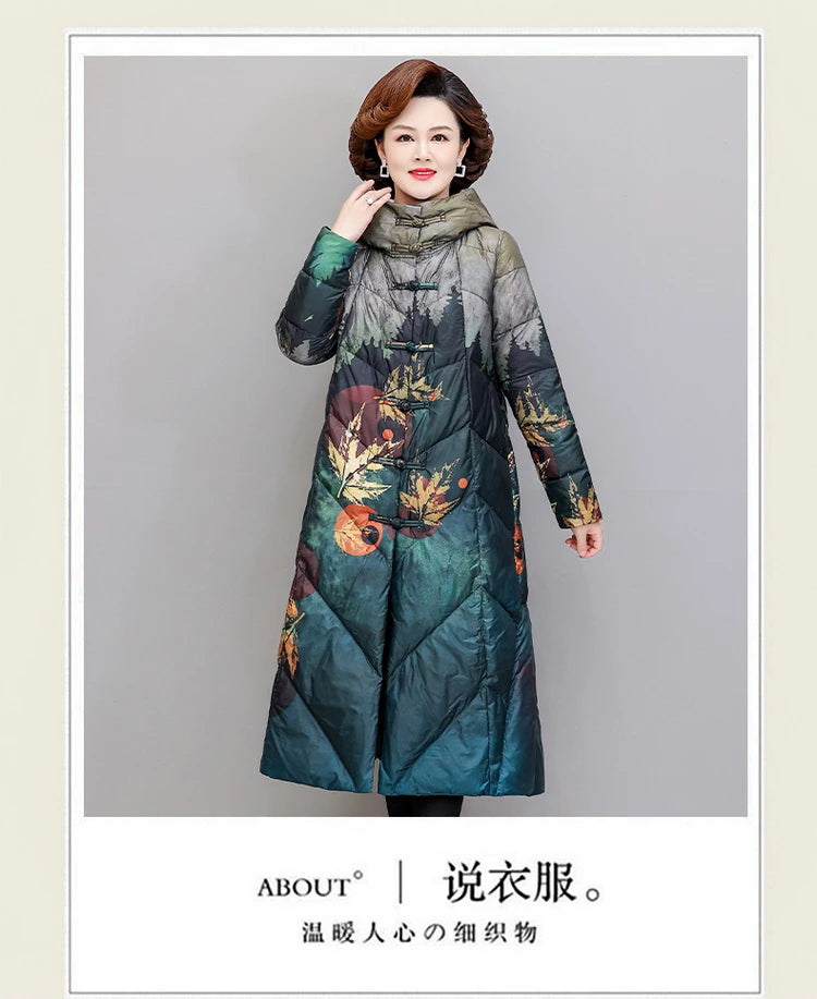Ultra Light Down X-long Coat Winter Women