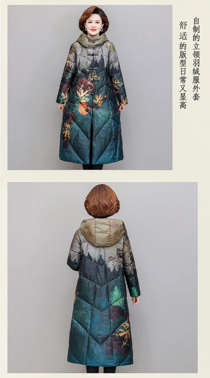 Ultra Light Down X-long Coat Winter Women