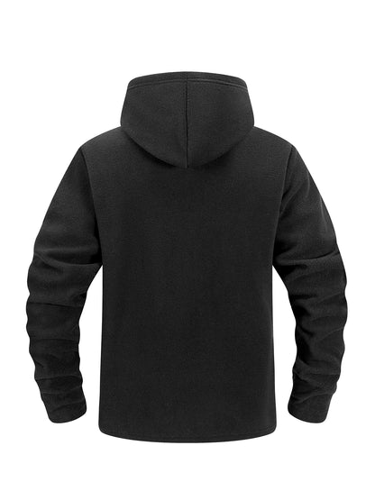 Men's Hiking Tactical Fleece Full Zip Hooded