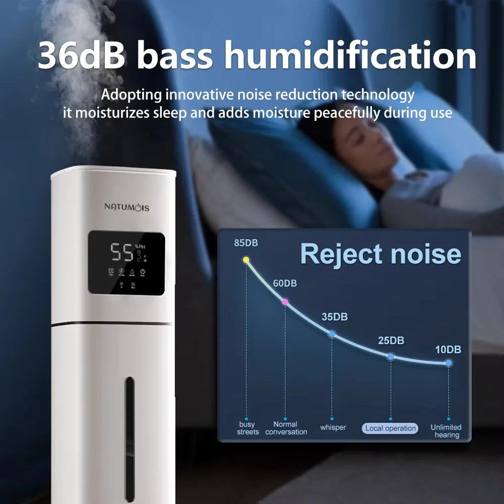 8L Household Humidifier Floor-Mounted Ultrasonic UV Air Mist Purifier