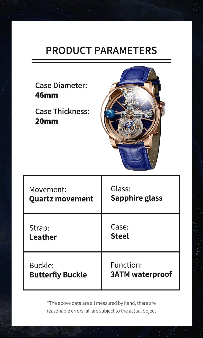Waterproof Leather Watch for Men