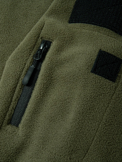 Men's Hiking Tactical Fleece Full Zip Hooded