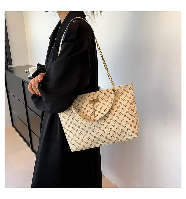 Soft Leather Large Capacity Tote Women Bag