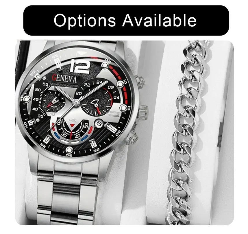 Luxury Calendar Quartz  Watches Man