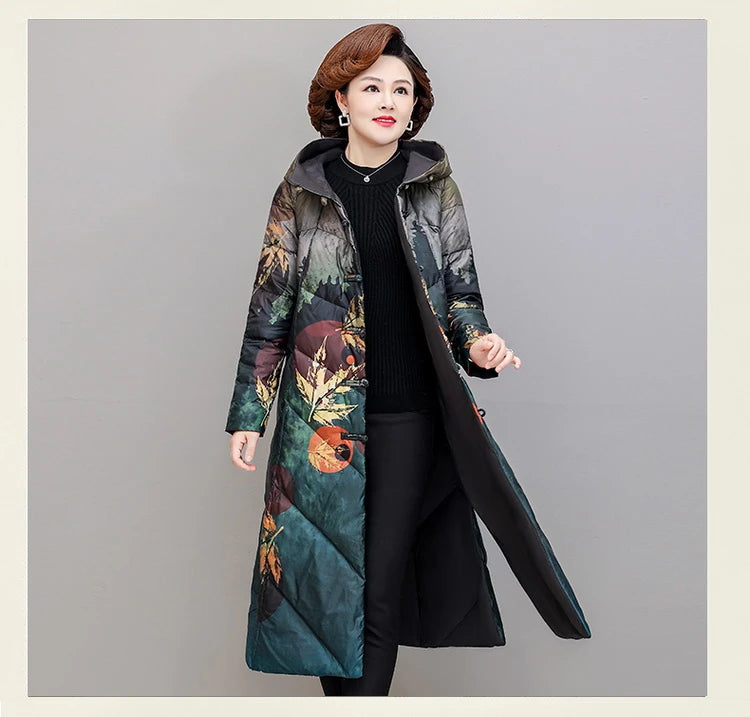 Ultra Light Down X-long Coat Winter Women