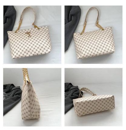Soft Leather Large Capacity Tote Women Bag