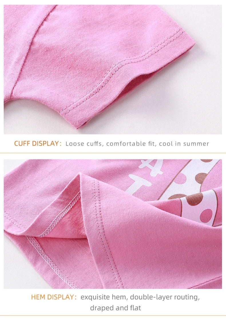 2PCS Cotton Short sleeve Children Clothing Suit